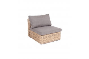 «Лунго» модуль диванный прямой с подушками, цвет соломенный (гиацинт)